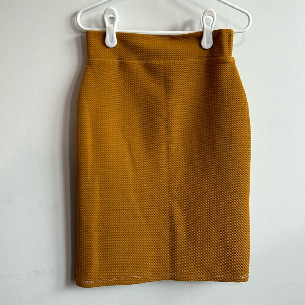 Dark yellow skirt